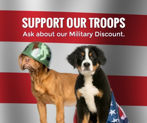 Support our Troops. Ask about our Military Discount.