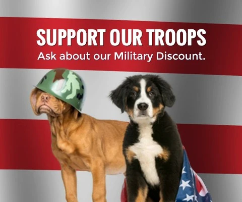 Support Our Troops - Ask about our Military Discount